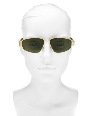 Metal Triomphe Pilot Sunglasses, 57mm
