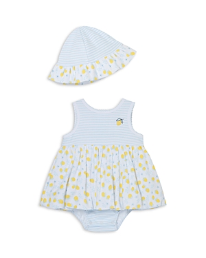 Shop Little Me Girls' Lemons Popover & Hat Set - Baby In Blue