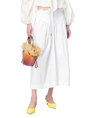 PINKO - Drawstring Midi Skirt