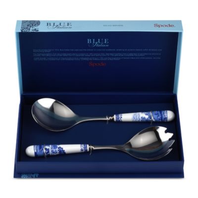 Blue Italian Salad Servers