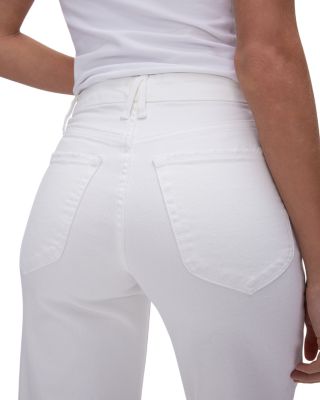 Good Waist Palazzo Cropped Jeans in W001