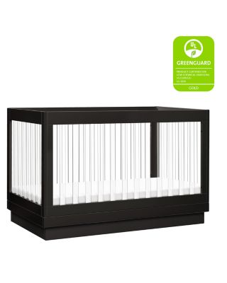 Harlow Acrylic 3 in 1 Convertible Crib with Toddler Bed Conversion Kit
