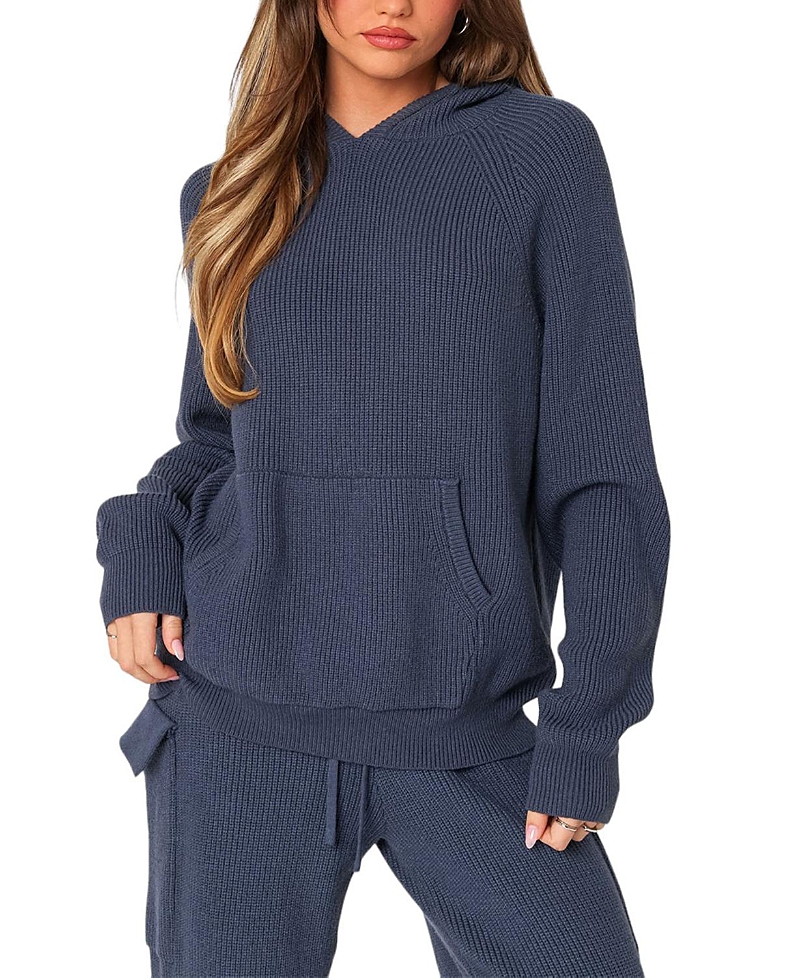 Edikted Wynter Oversized Knit Hoodie