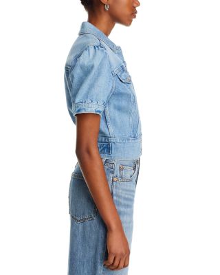 Kendra Puff Sleeve Denim Jacket