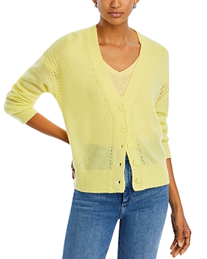 Majestic Filatures Pointelle Knit Button Front Cardigan