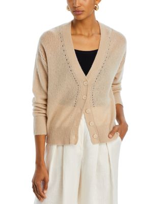 Majestic Filatures - Pointelle Knit Button Front Cardigan