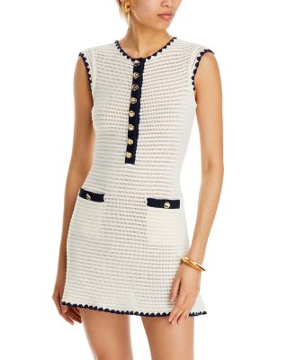 Self-Portrait - Crochet Mini Dress