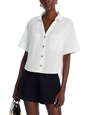 Aqua Short Sleeve Shirt - 100% Exclusive In White