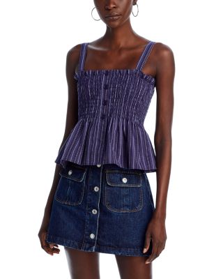 AQUA - Babydoll Peplum Top - Exclusive