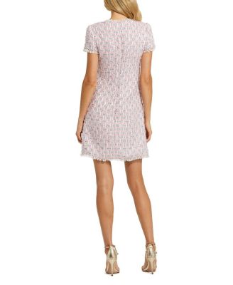 Cap Sleeve Floral Button Detail Shift Dress