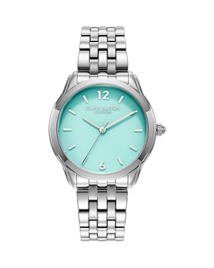 Shop Olivia Burton Starlight Watch, 36mm In Blue/silver