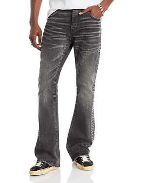 Shop Purple Brand Vintage Flare Slim Fit Jeans In Black