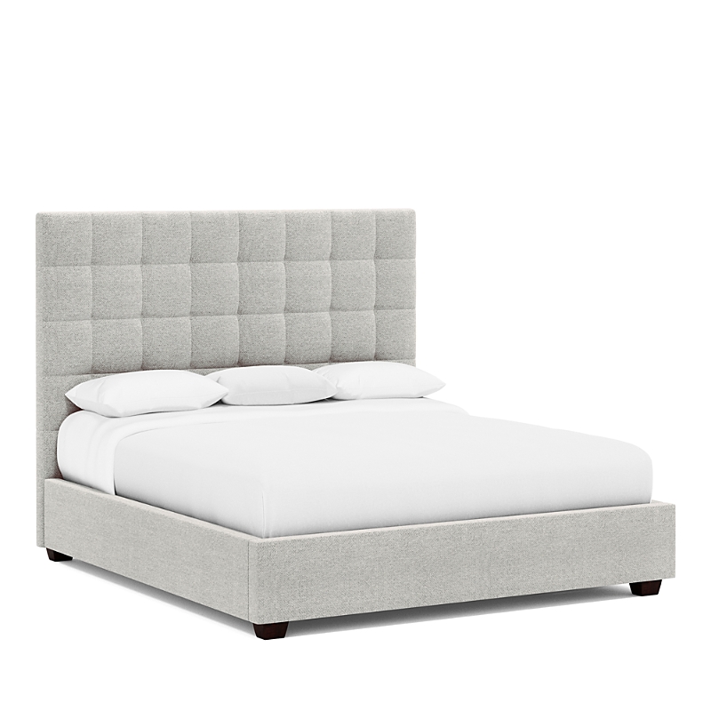 Bernhardt Avery Queen Bed With 66 Headboard In Light Gray/b-