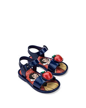 Mini Melissa Girls' Disney Princess Sandal - Toddler In Metallic Blue/red