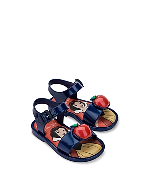 Mini Melissa Kids' Girls' Disney Princess Sandal - Toddler In Metallic Blue/red