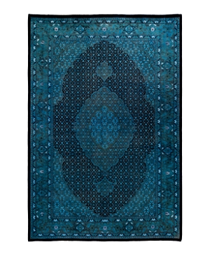 Shop Bloomingdale's Fine Vibrance M1688 Area Rug, 6'2 X 9'2 In Blue