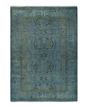 Shop Bloomingdale's Fine Vibrance M1589 Round Area Rug, 4'3 X 6' In Gray