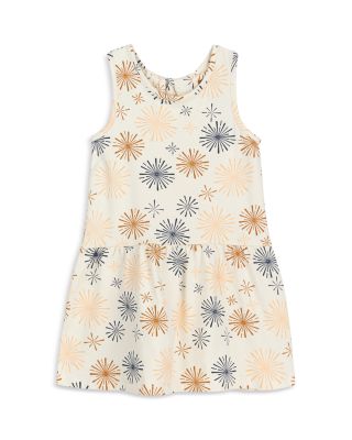 Miles The Label - Girls' Fireworks Print Racerback Jersey Dress - Little Kid