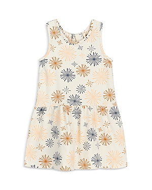 Miles The Label Girls' Fireworks Print Racerback Jersey Dress - Baby In Neutral