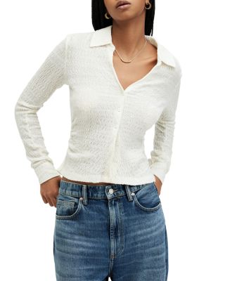ALLSAINTS - Connie Textured Weave Button Up Shirt
