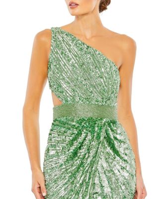 Mac Duggal☆ストラップレス 装飾 サテンボール ガウン Mac Duggal☆ストラップレス 装飾 サテンボール ガウン