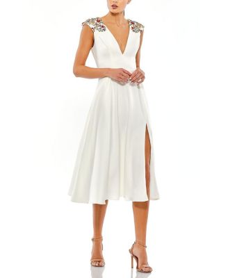 winter white cocktail dress