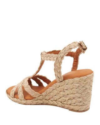 Women's Madina Strappy Raffia Woven Espadrille Wedge Sandals