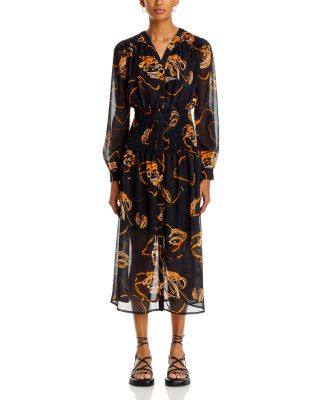 Printed Chiffon Dress