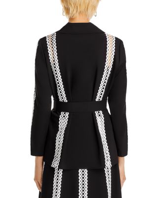 Eyelet Trim Belted Heritage Jacket