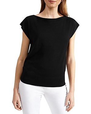 Shop Hobbs London Leona Knitted Top In Black