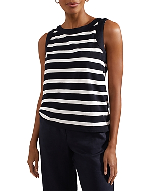 Hobbs London Maddy Cotton Striped Top