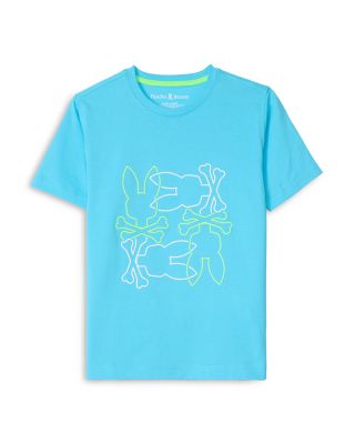 Psycho Bunny - Unisex Rodman Pima Cotton Graphic Tee - Little Kid, Big Kid