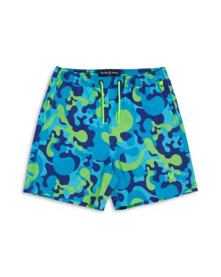 Psycho Bunny - Boys' Gerry Printed Swim Trunks - Little Kid, Big Kid