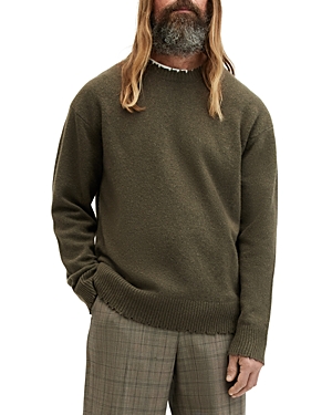 Shop Allsaints Allasaints Luka Crewneck Sweater In Haze Green