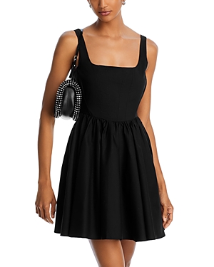 Shop Wayf Jade Corset Mini Dress In Black