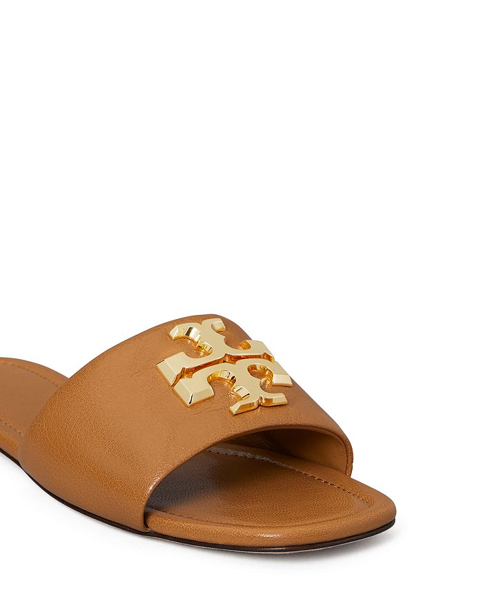 Shop Tory Burch Women's Eleanor Slide Sandals In Caramel Corn