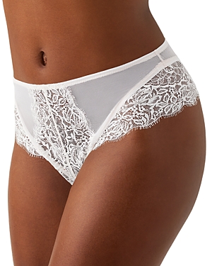 Shop B.tempt'd By Wacoal It's On Mesh Lace Thong In Sea Salt