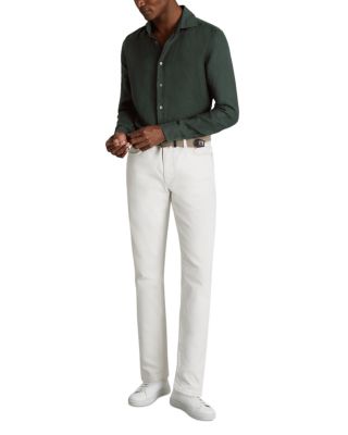 Ruban Long Sleeve Button Front Linen Shirt