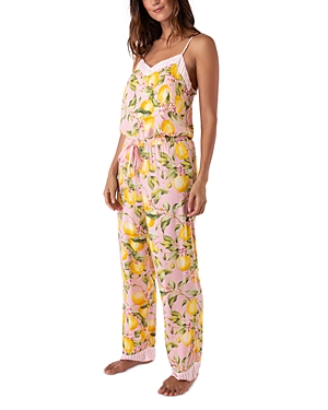 Pj Salvage In Full Bloom Printed Pyjama Set In Lemon