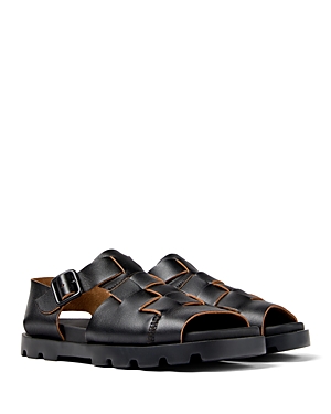 Shop Camper Men's Brutus Buckled Sandals In Black