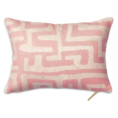 St. Frank Terracotta Classic Kuba Cloth Decorative Pillow, 16 x 12