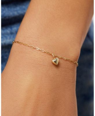 10K Gold Heart Bracelet