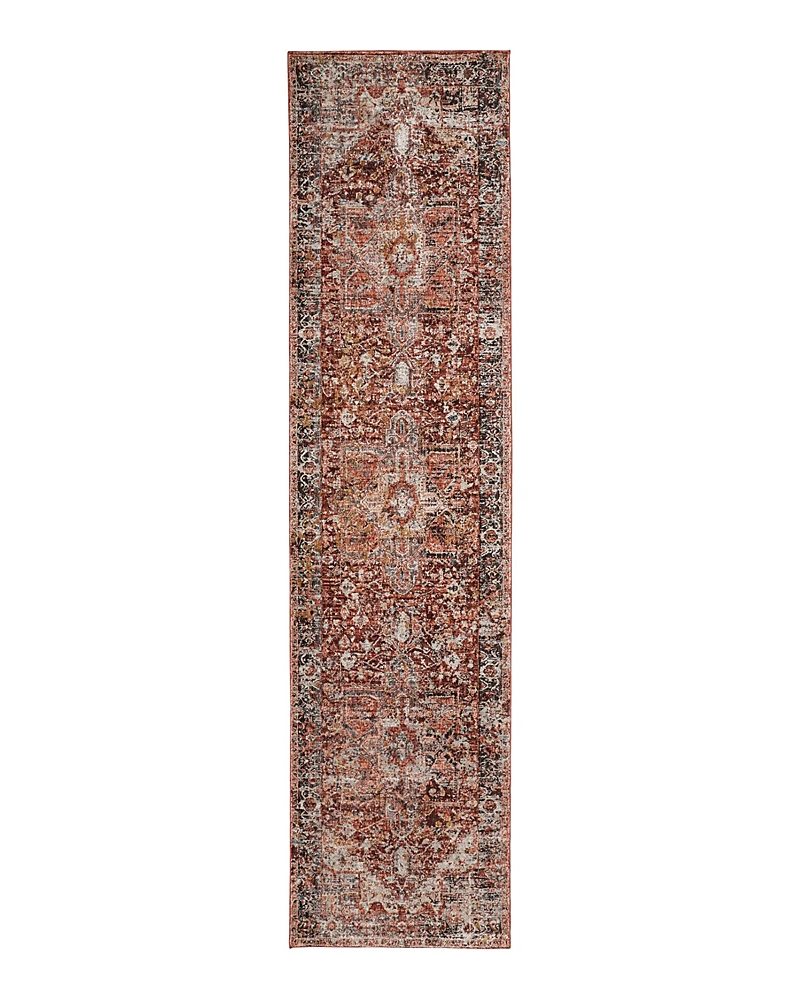 Feizy Caprio 9203960f Runner Area Rug, 2'6 X 10' In Red/ivory