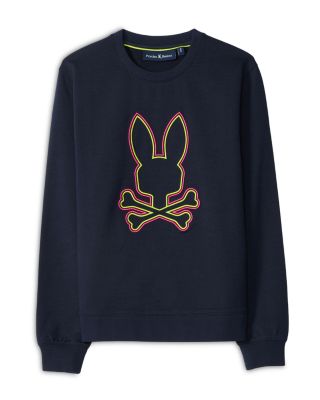 Psycho Bunny - Unisex Albany Micro French Terry Embroidered Crewneck Sweatshirt - Little Kid, Big Kid