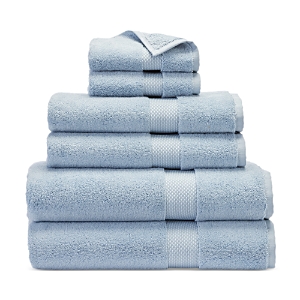 Shop Matouk Regent Bath Towel Set In Hazy Blue