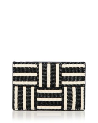 Bottega Veneta - Denim Woven Stripe Cassette Card Holder