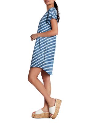 Ruffle Sleeve V Neck T Shirt Dress
