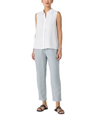 Button Front Linen Shirt