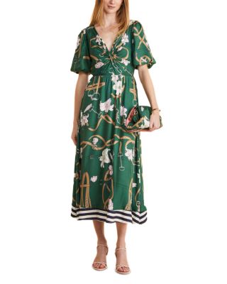 Vineyard Vines - Kentucky Derby Scarf Print Maxi Dress