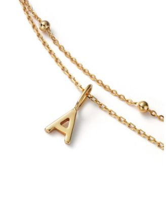 10K Gold Layered Letter Necklace